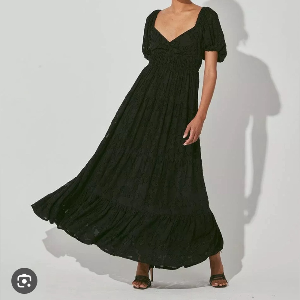 LIKE NEW! Cleobella Norah Ankle Dress - Black - Medium